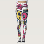 EMOJI-AFDRUK LEGGINGS (Voorkant)