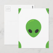 emoji aliens briefkaart (Voorkant / Achterkant)