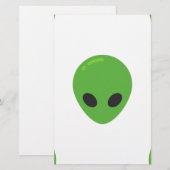 emoji aliens briefpapier (Voorkant / Achterkant)