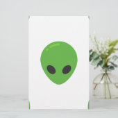 emoji aliens briefpapier (Staand voorkant)