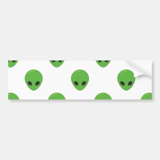emoji aliens bumpersticker (Voorkant)