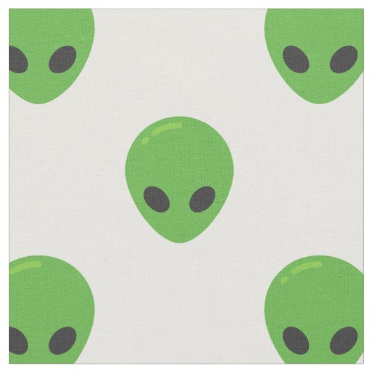 emoji aliens fabric stof (Close Up)