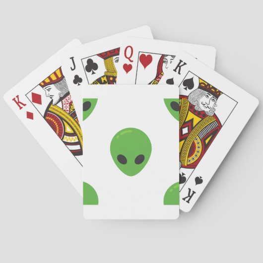 emoji aliens pokerkaarten (Achterkant)