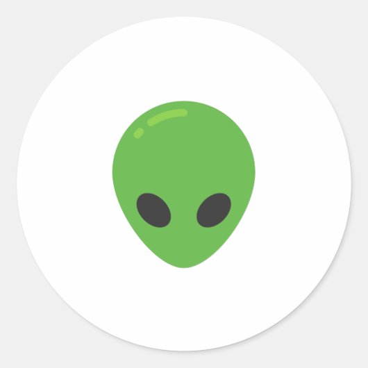 emoji aliens ronde sticker (Voorkant)