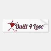 Emoji-art, hartvol, Built4Love en logo Bumpersticker (Voorkant)