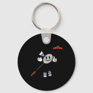 Emoji Badminton Sporten Duim Omhoog Sleutelhanger
