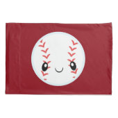 Emoji Baseball Kussensloop (Achterkant)