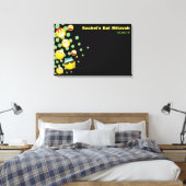 EMOJI Bat of Bar Mitzvah Sign-In Board HAPPY Canvas Afdruk (Insitu (Slaapkamer))