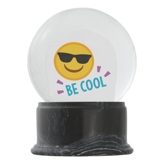 Emoji Be Cool Sneeuwbol (Achterkant)