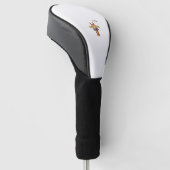 Emoji beledigen boos gezicht giraffe golfheadcover (Schuin)