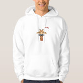 Emoji beledigen boos gezicht giraffe hoodie (Voorkant)