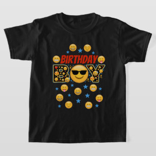 Emoji Birthday Boy glimlach T-shirt