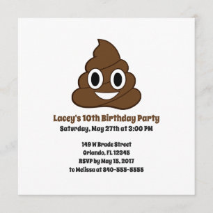 Emoji Birthday Invite Kaart