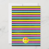 Emoji Birthday Party - Chalkboard Kaart (Achterkant)