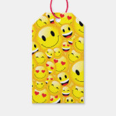 Emoji Birthday Party Yellow Happy Faces Cadeaulabel (Voorkant)