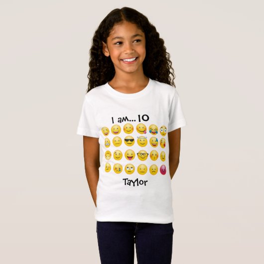 Emoji Birthday Shirt (Voorkant volledig)