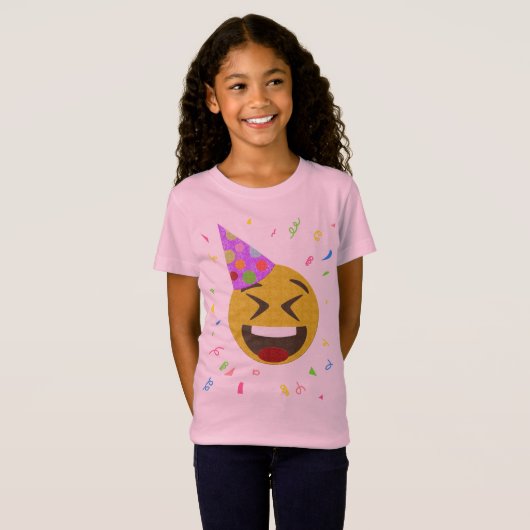 Emoji Birthday Shirt - Happy Face Emoji (Voorkant volledig)