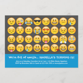 Emoji Birthday Uitnodiging