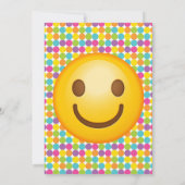 Emoji Birthday Uitnodiging (Achterkant)