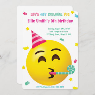 Emoji Birthday Uitnodiging