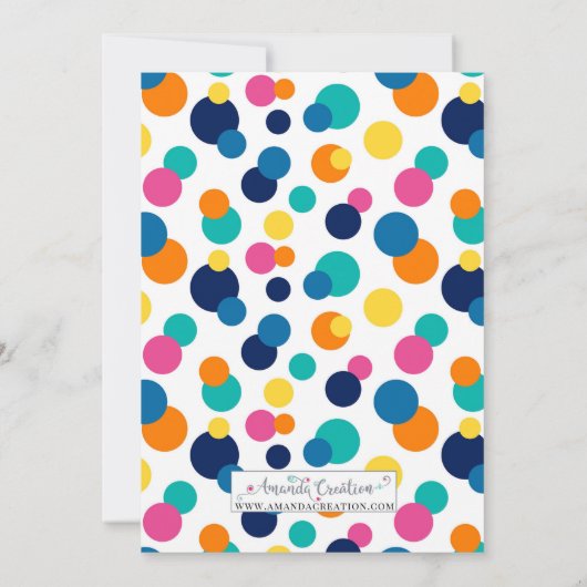 Emoji Birthday Uitnodiging (Achterkant)