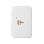 Emoji blij huilen giraffe gezicht badmat (Voorkant Verticaal)