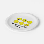 Emoji Borden voor gepersonaliseerd papier Papieren Bordje (Gekanteld)