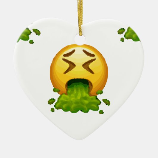 emoji braken keramisch ornament (Voorkant)