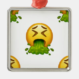 emoji braken metalen ornament