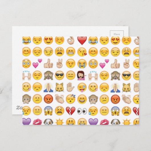 emoji briefkaart (Voorkant / Achterkant)