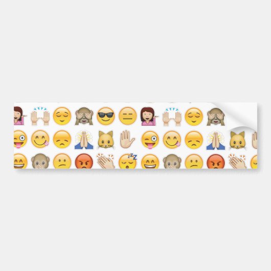 emoji bumpersticker (Voorkant)