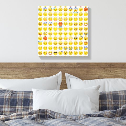 emoji canvas afdruk (Insitu (Slaapkamer))