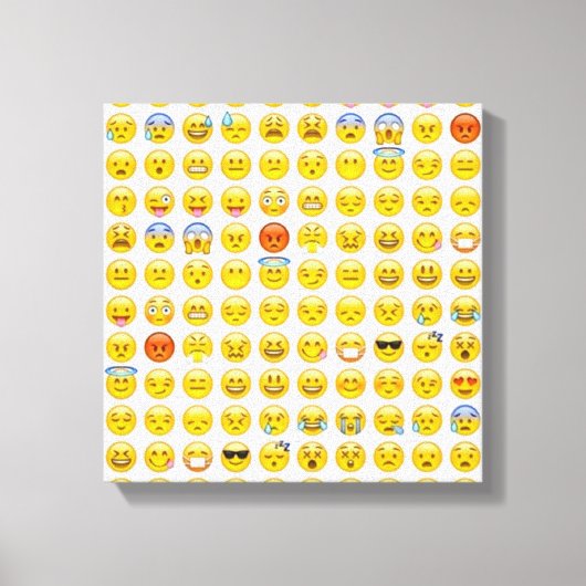 emoji canvas afdruk (Voorkant)