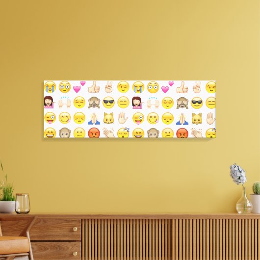 Emoji Canvas Kunst (Insitu (Woonkamer))