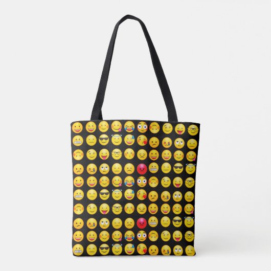 Emoji Canvas tas (Achterkant)
