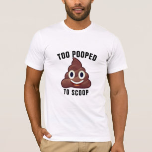 Emoji Chic: Te poep om grappige poep Emoji te sche T-shirt