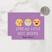 Emoji Classroom Valentijn Notitiekaartje (Voorkant / Achterkant in situ)