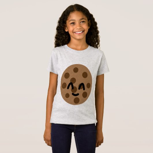 Emoji cookie shirt. t-shirt (Voorkant volledig)
