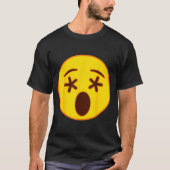 Emoji Crossed Out Eyes Yellow Smile Face  T-shirt (Voorkant)