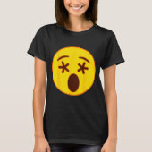 Emoji Crossed Out Eyes Yellow Smile Face  T-shirt (Voorkant)