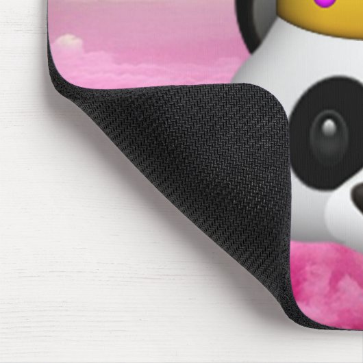 Emoji Crowned Panda Muismat (Hoek)