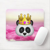 Emoji Crowned Panda Muismat (Met muis)