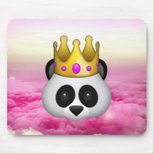 Emoji Crowned Panda Muismat