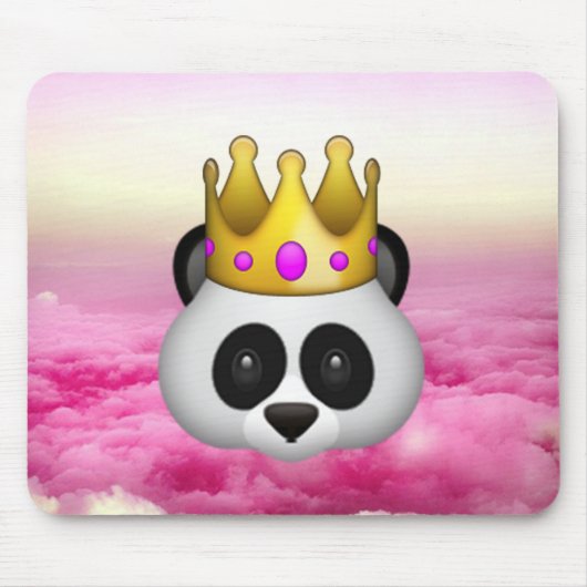 Emoji Crowned Panda Muismat (Voorkant)
