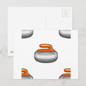 Emoji Curling Stone Briefkaart (Voorkant / Achterkant)