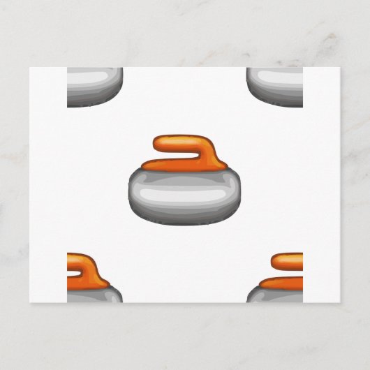 Emoji Curling Stone Briefkaart (Voorkant)