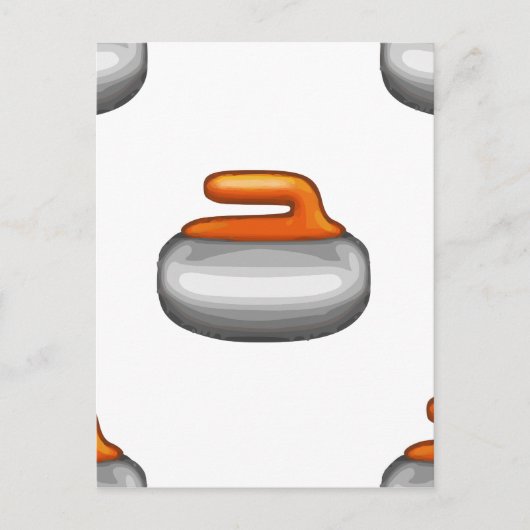 Emoji Curling Stone Briefkaart (Voorkant)
