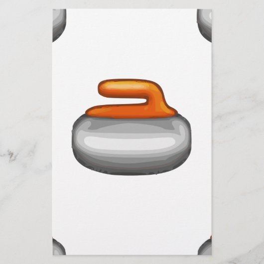 Emoji Curling Stone Briefpapier (Voorkant)