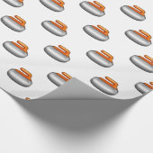 Emoji Curling Stone Cadeaupapier (Hoek)