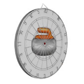 Emoji Curling Stone Dartbord (Voorkant Links)